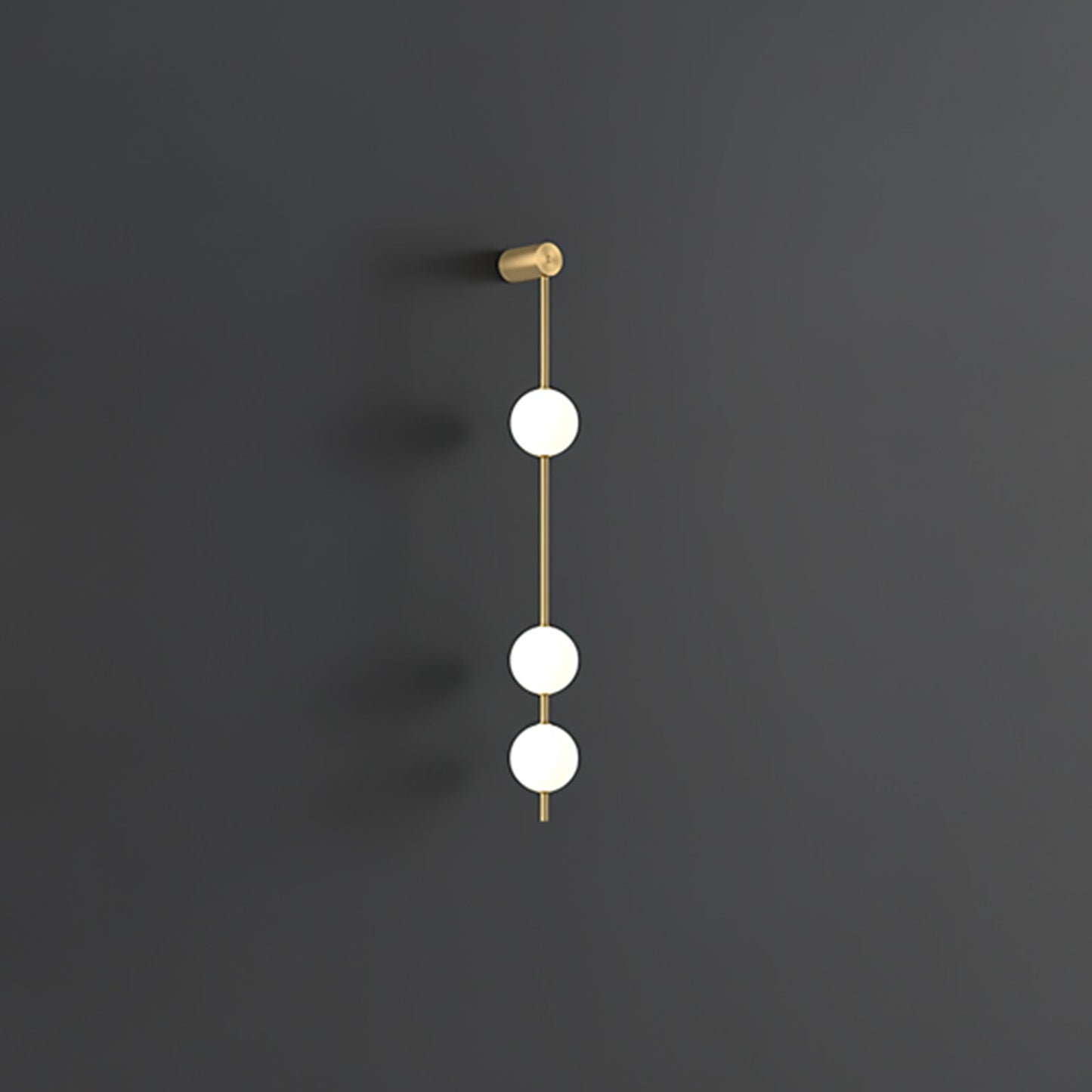 StreamGold – Modern Vertical Wall Lamp with Gold Accents