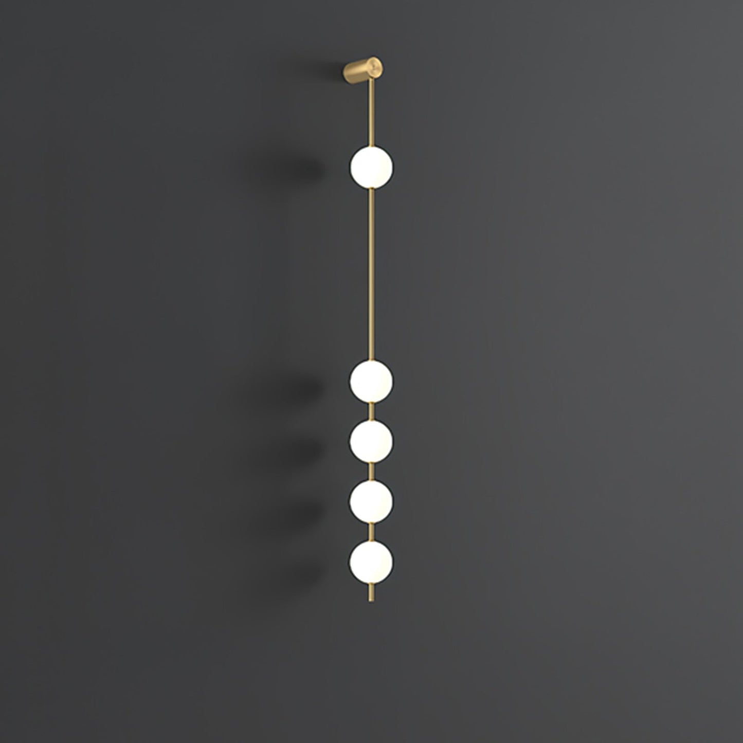 StreamGold – Modern Vertical Wall Lamp with Gold Accents