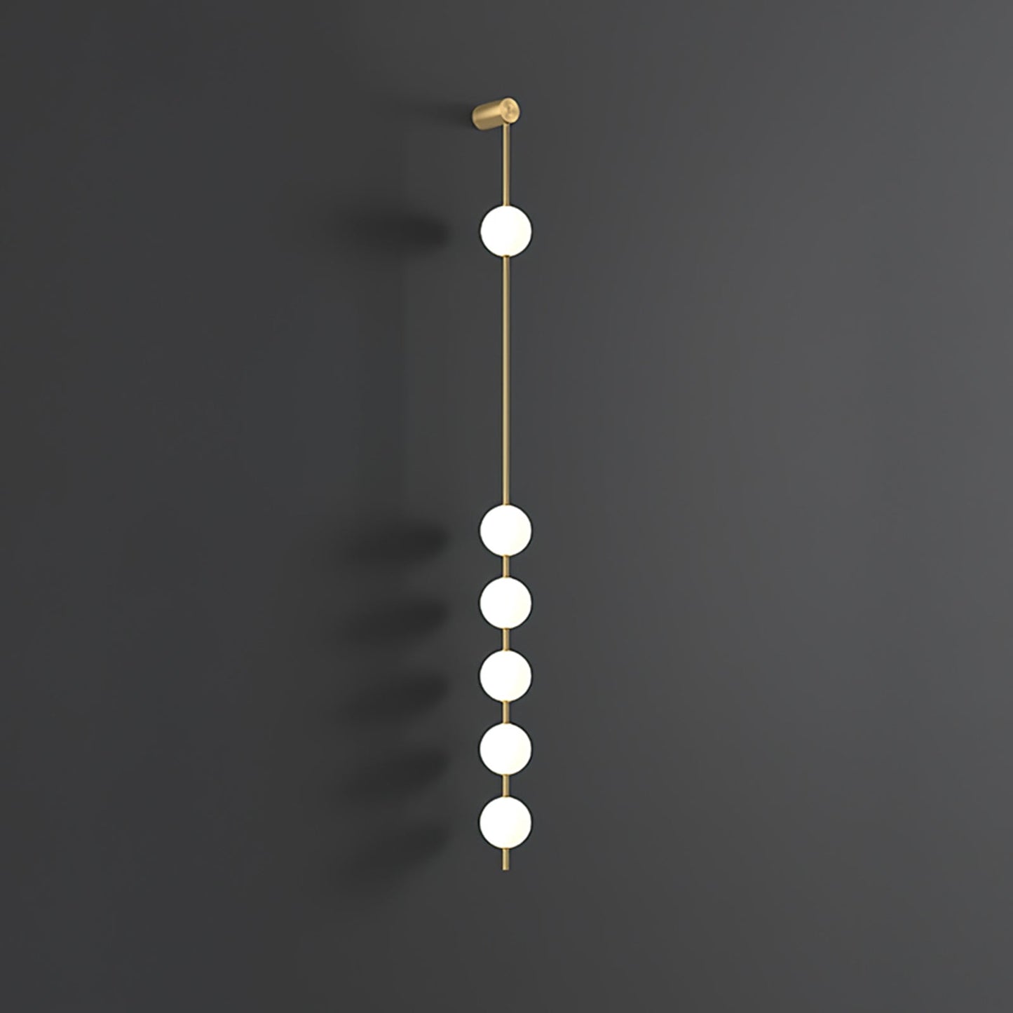 StreamGold – Modern Vertical Wall Lamp with Gold Accents