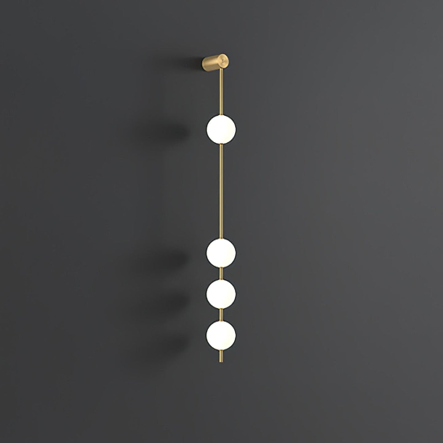 StreamGold – Modern Vertical Wall Lamp with Gold Accents