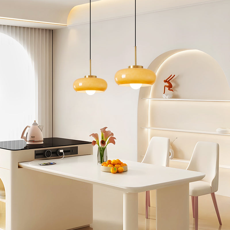 Modern Copper Chandelier