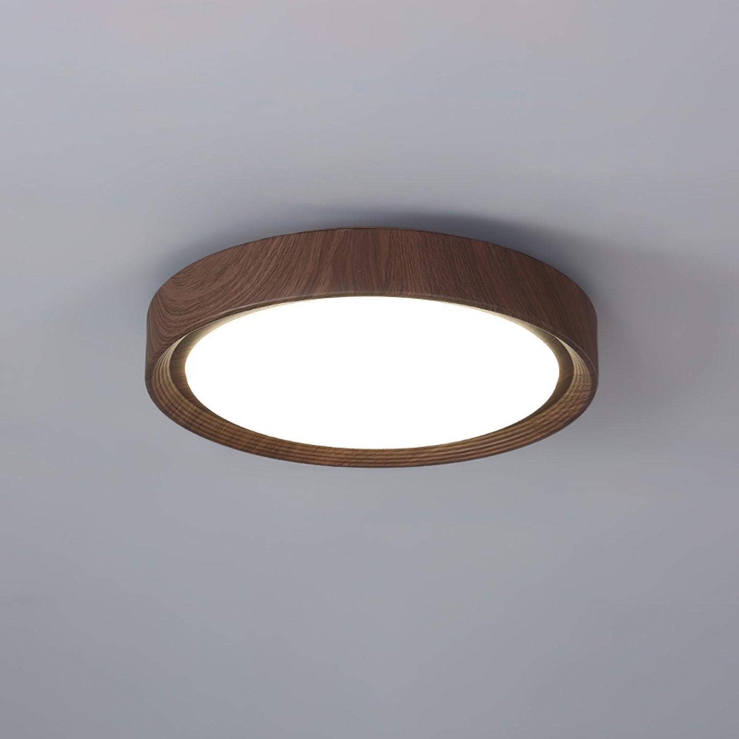 Wood Classic Round Ceiling Light