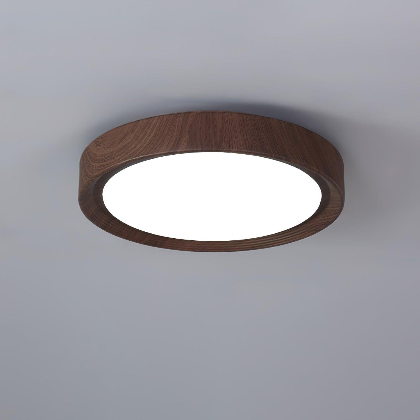 Wood Classic Round Ceiling Light