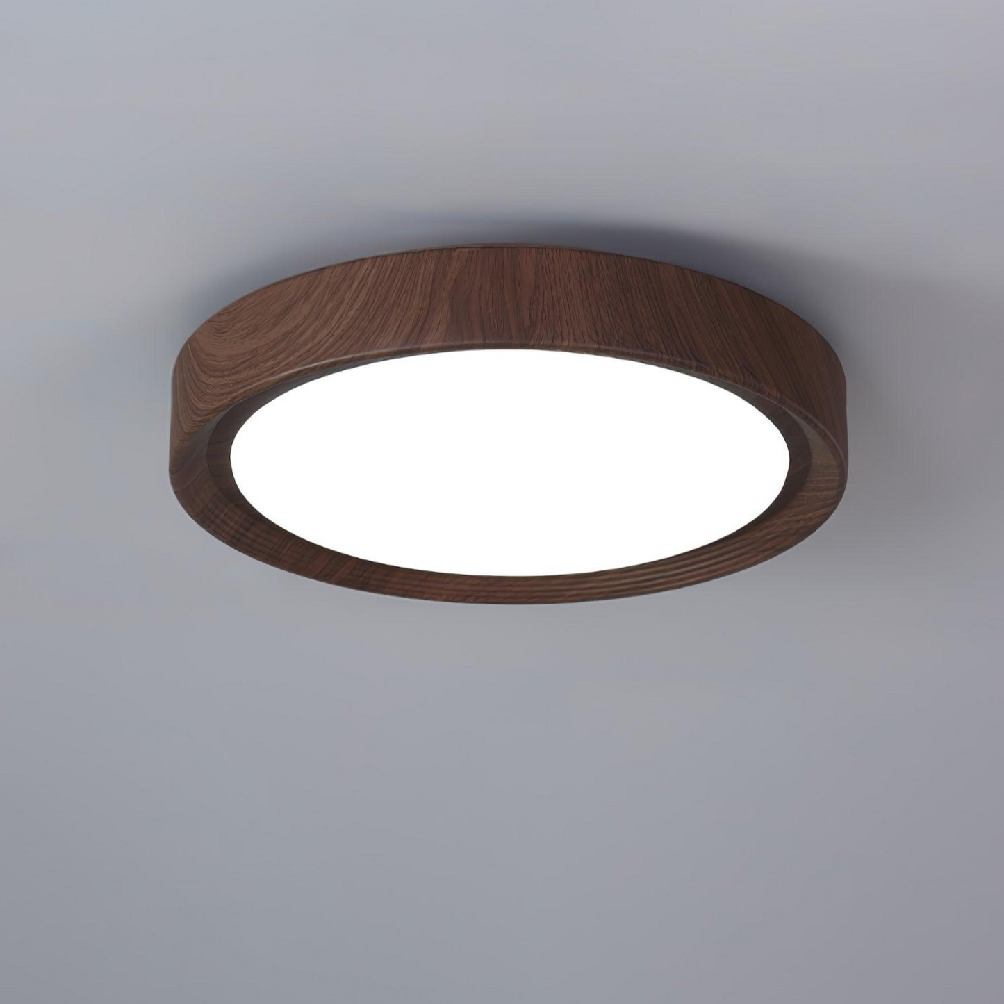 Wood Classic Round Ceiling Light