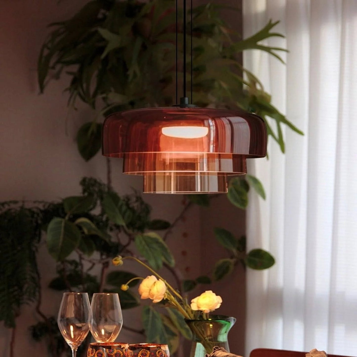 Glass Ceiling Lamp Design