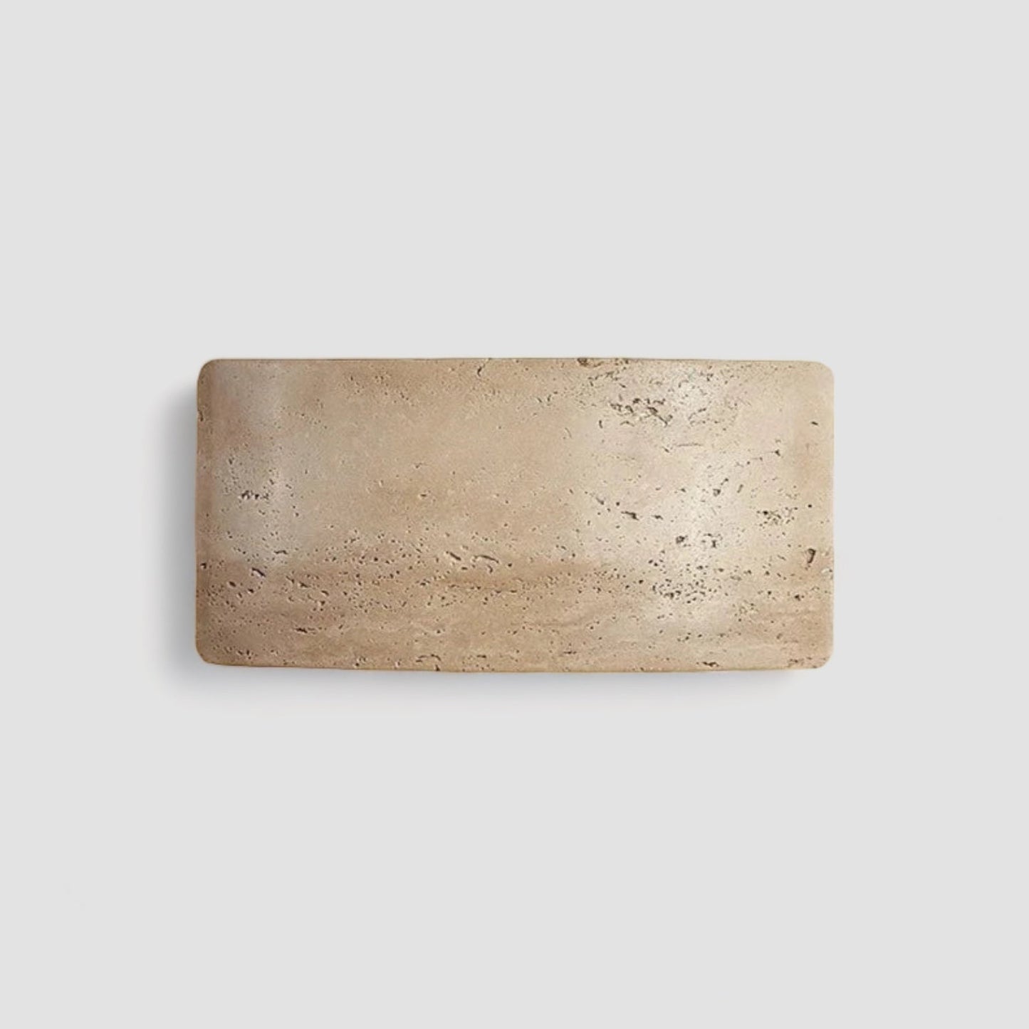 StoneLuxe – Minimalist Wall Lamp in Travertine