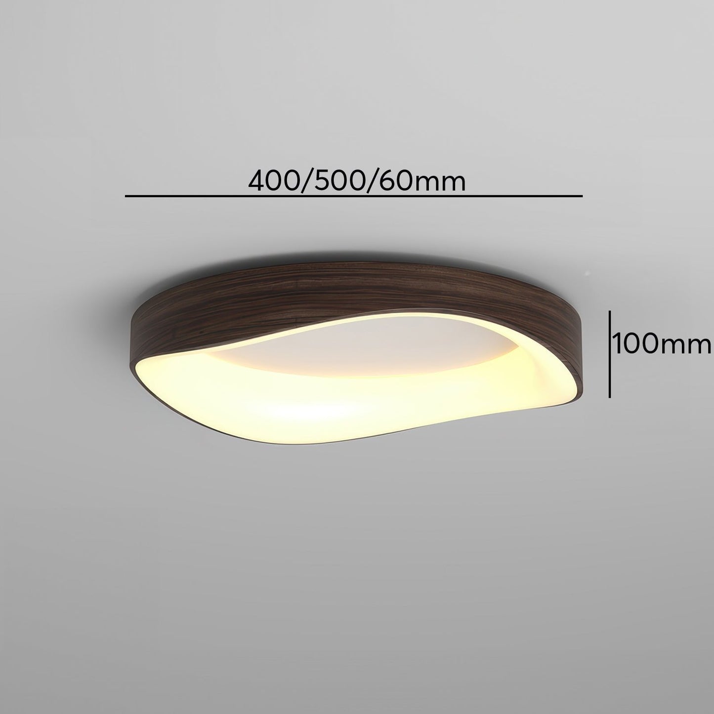 Artistic Wood Grain Ceiling Light