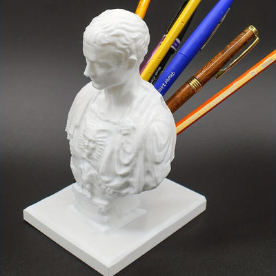 Julius Caesar Desk Pen Holder Vintage History Office Accessory