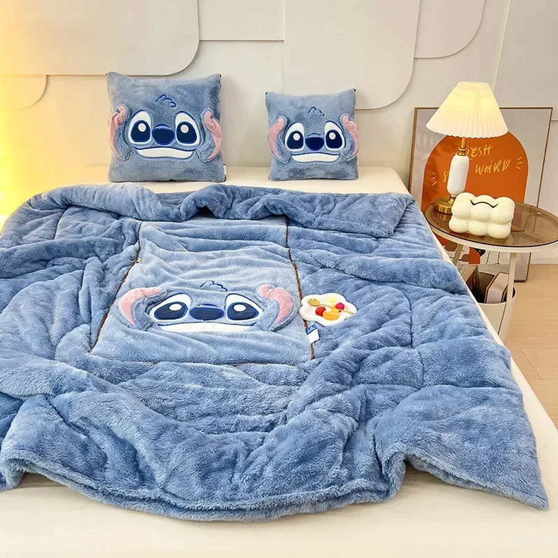 Convertible CozyNest Blanket Pillow Combo for Home Comfort