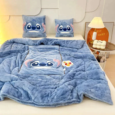 Convertible CozyNest Blanket Pillow Combo for Home Comfort