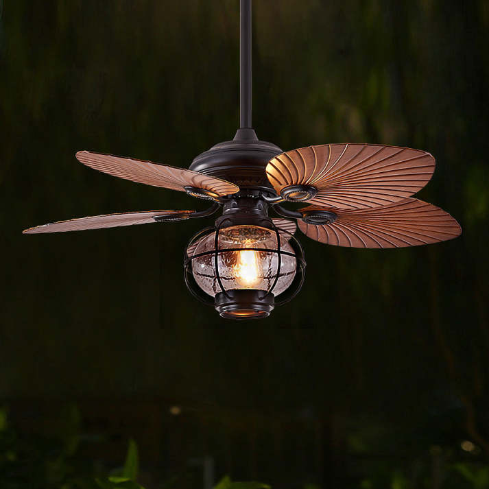 Black Vintage Ceiling Fan Light