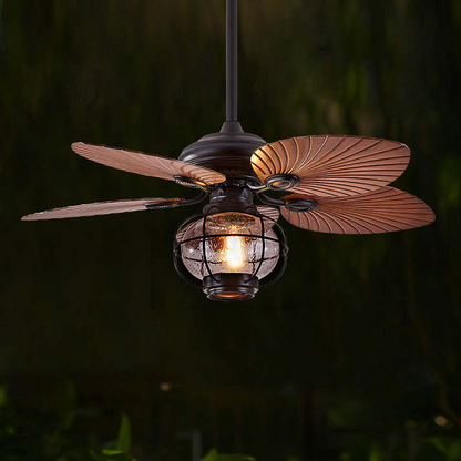 Black Vintage Ceiling Fan Light