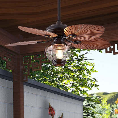Black Vintage Ceiling Fan Light