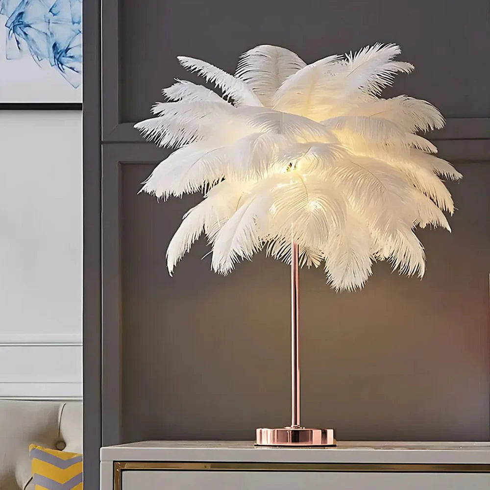 LumaPalm Feather Palm Tree Lamp