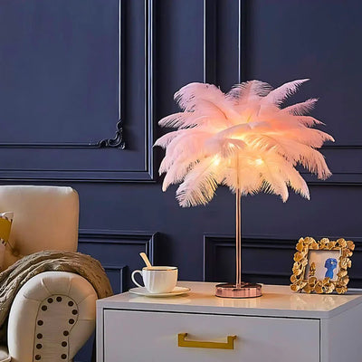 LumaPalm Feather Palm Tree Lamp
