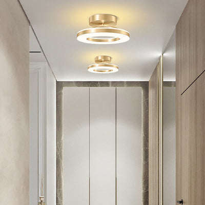ZAYNO Black LED Ceiling Light – Modern Flush Mount