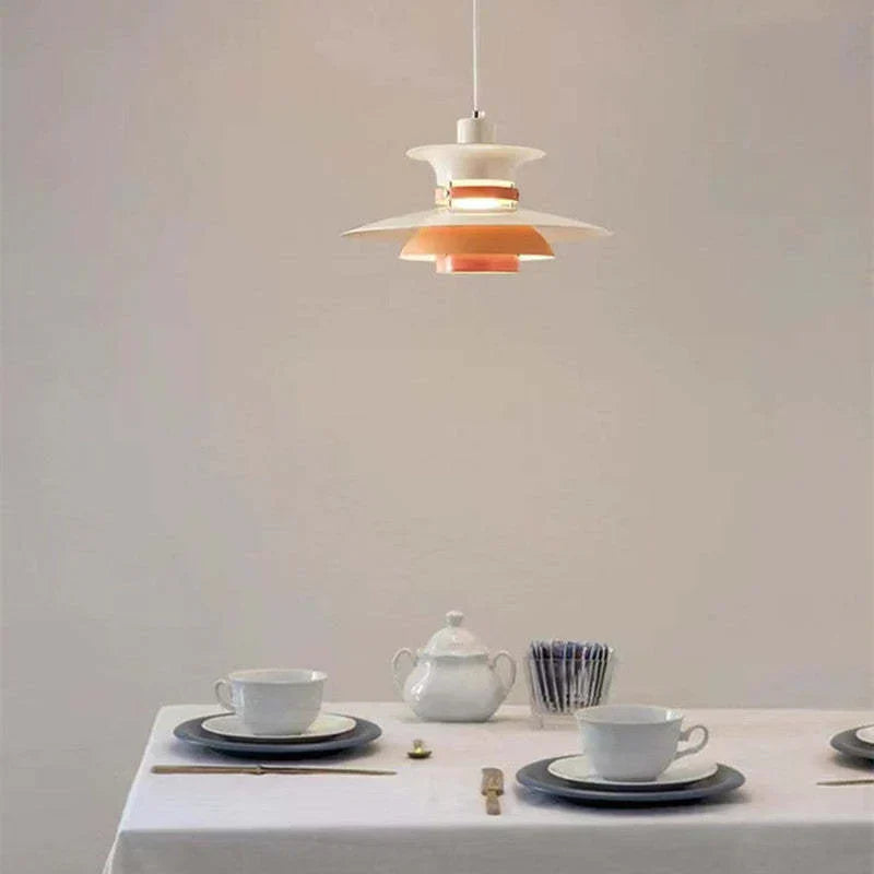 Modern Morandi LED Pendant Light – E27 Metal Shade