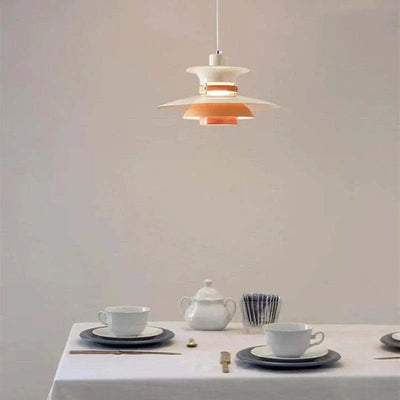 Modern Morandi LED Pendant Light – E27 Metal Shade