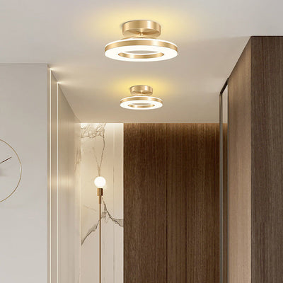 ZAYNO Black LED Ceiling Light – Modern Flush Mount