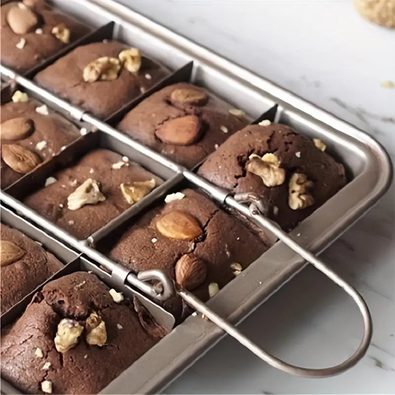 Non-Stick Brownie Pan with 18 Dividers Aluminum Bakeware