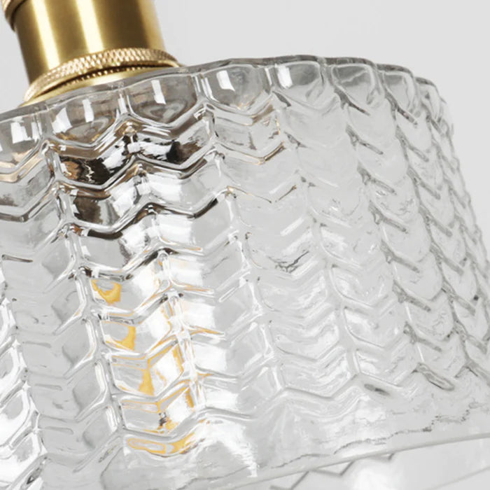 Vintage Glass Crystal Pendant Light E27