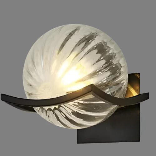 Modern LED Wall Lamp with Glass Panel