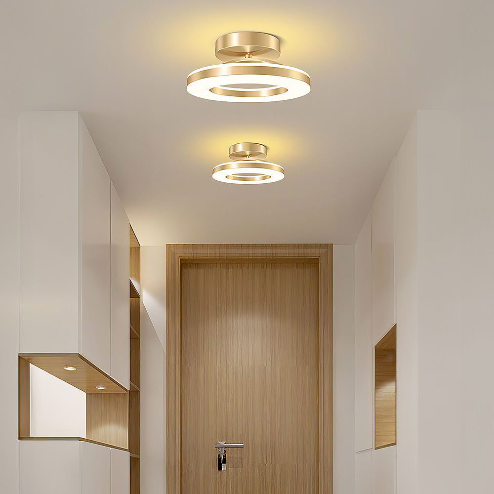 ZAYNO Black LED Ceiling Light – Modern Flush Mount