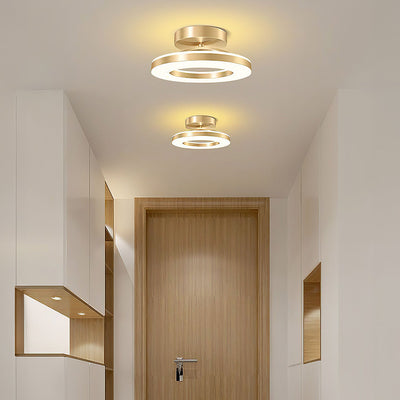 ZAYNO Black LED Ceiling Light – Modern Flush Mount