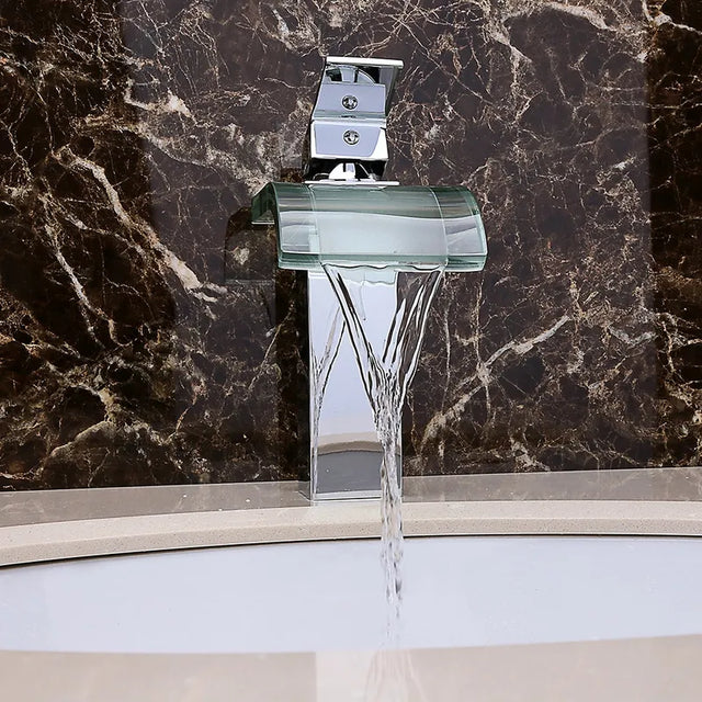 AquaCascade Bathroom Waterfall Faucet