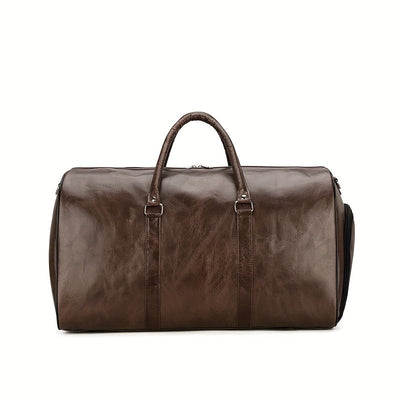 Voyager's Haven Deluxe Leather Retro Travel Bag