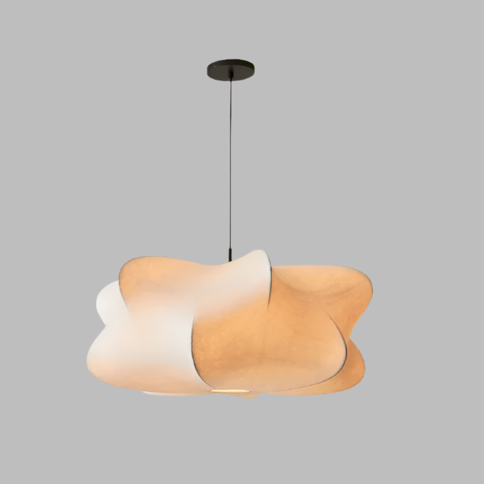 Japanese Silk Wabi Sabi Pendant Light