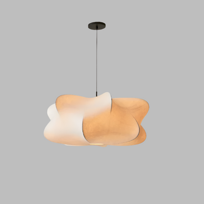 Japanese Silk Wabi Sabi Pendant Light