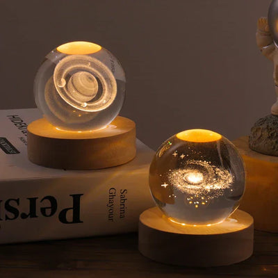 Luminous Crystal Ball LED Night Light Decor