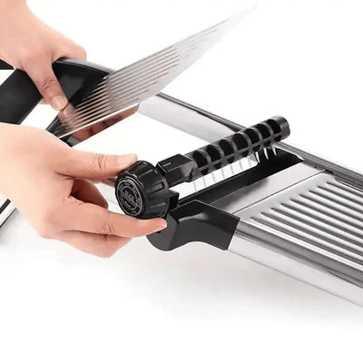 Stainless Steel Mandoline Slicer – Adjustable Thickness Cutter