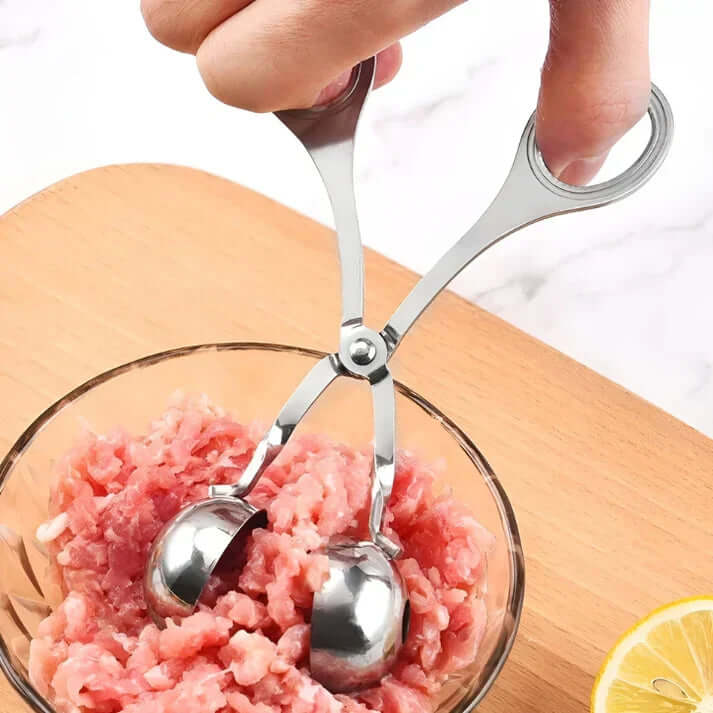 Stainless Steel Meatball Maker – Ground Meat Shaping Tool