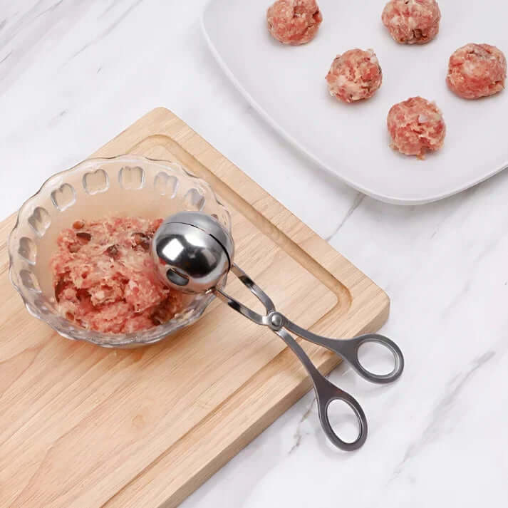 Stainless Steel Meatball Maker – Ground Meat Shaping Tool