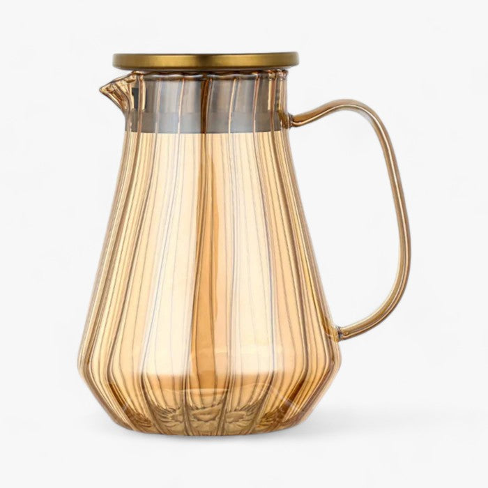 2L Glass Drink Pitcher for Hot and Cold Beverages
