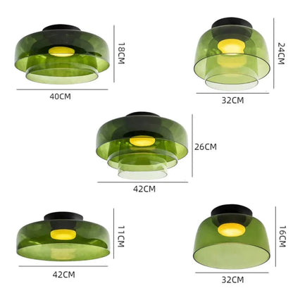 Nordic Designer Medieval Glass Ceiling Lamp