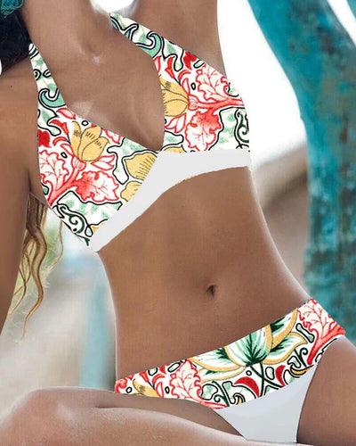 Women’s Strapless Halter Bikini Set – Summer Beachwear