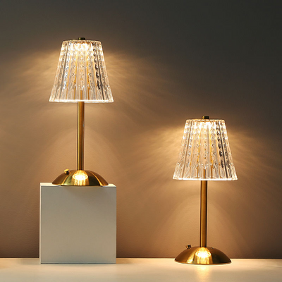 Vintage Crystal LED Table Lamp with Adjustable Brightness
