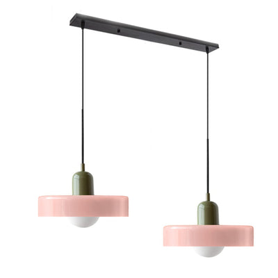 2-Head Bauhaus Glass Pendant Light Adjustable