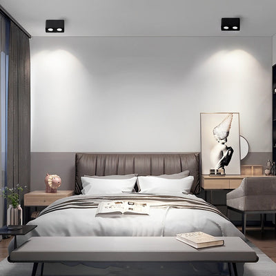 Square Adjustable Ceiling Lamp with Dimmable LED Light