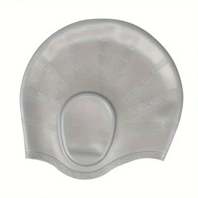 Silicone Swim Cap with Ear Protection for Long Hair