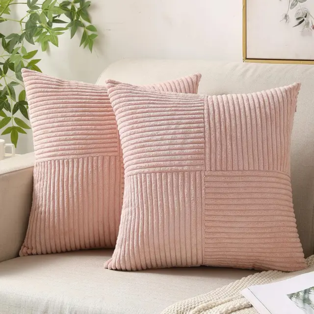 Plush Throw Pillow with Hidden Zipper