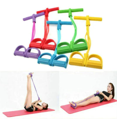 Training Resistance Band with Non-Slip Pedals