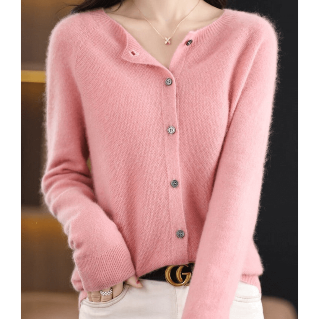 Women’s Short Knit Button Down Cardigan
