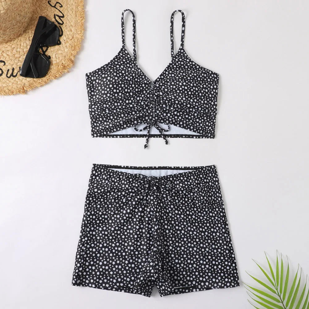 Women’s Floral High-Waist Bikini Set