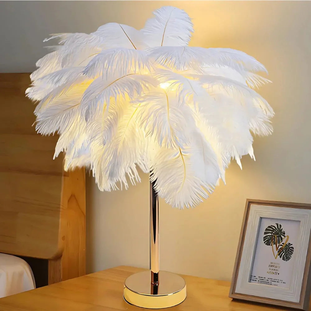 LumaPalm Feather Palm Tree Lamp