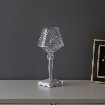 Rechargeable Crystal Lampshade Touch LED Lamp