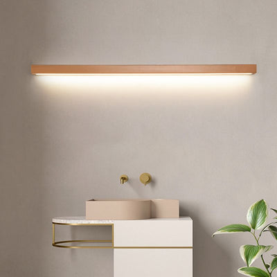 Wooden Linear LED Vanity Wall Light